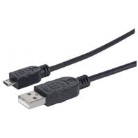 CABLE USB,MANHATTAN,307161, V2 A-MICRO B, BOLSA PVC 1.0M NEGRO CABLE USB,MANHATTAN,307161, V2 A-MICRO B, BOLSA PVC 1.0M NEGRO